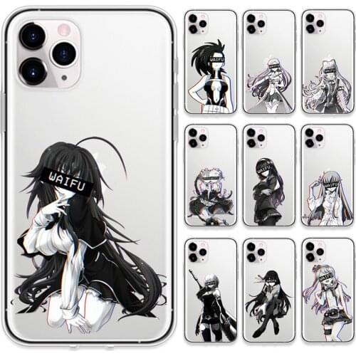 Japanese Anime Waifu Girls Clear Phone Cases for IPhone 12 Mini Pro 7 8 Plus 11 Pro X XS MAX XR Soft TPU Cover Coque Concha