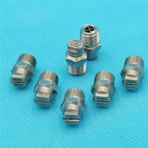 High pressure Stainless Steel cleaning spray nozzle MEG flat fan nozzles for high pressure cleaning or washing