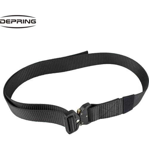 Tactical Mens Outdoor Heave-duty Nylon Belt Adjustable Army Combat Belts Waistband Trouser Buckle Belt Rescue Rigger Tool