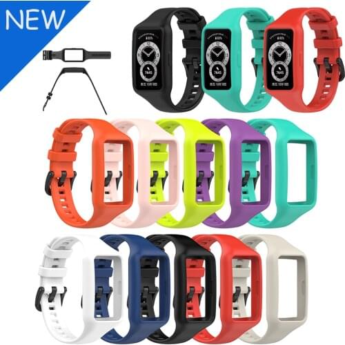 New Silicone watch Straps For Huawei Honor band 6 smart watchband Replacement Bracelet for Huawei band 6 anti-sweat strap