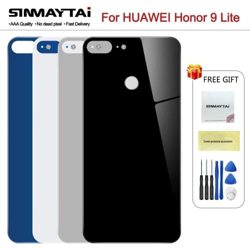 5.65" Back Cover for Huawei Honor 9 Lite Battery Cover Housing Door Repair Glass with adhesive tape for Honor 9 Lite