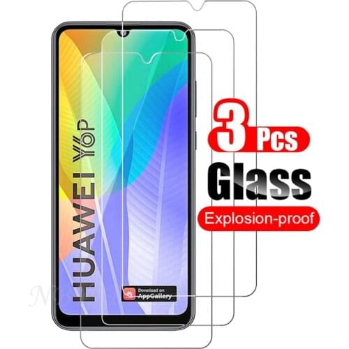3PCS Full Cover Tempered Glass For Huawei Y5P Y6P Y7P Y8P Y9S Y6S 2019 Screen Protector Nova 5T P Smart 2020 2021 Honor 9A 9S 9C