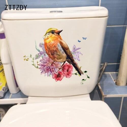 ZTTZDY 25CM×22.7CM Hand Drawn Pattern Home Living Room Decor Wall Stickers Classic Toilet Decals T2-0952