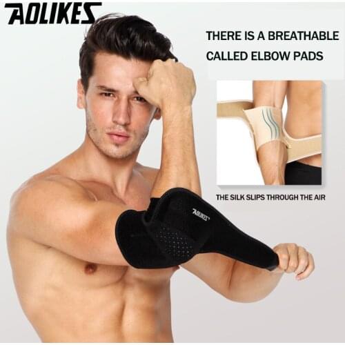 1pc Elbow Pad Compression Sleeve Protective Arthritis Pain Weightlifting Basketball Tennis Elbow Armguards Gym Sport Protector