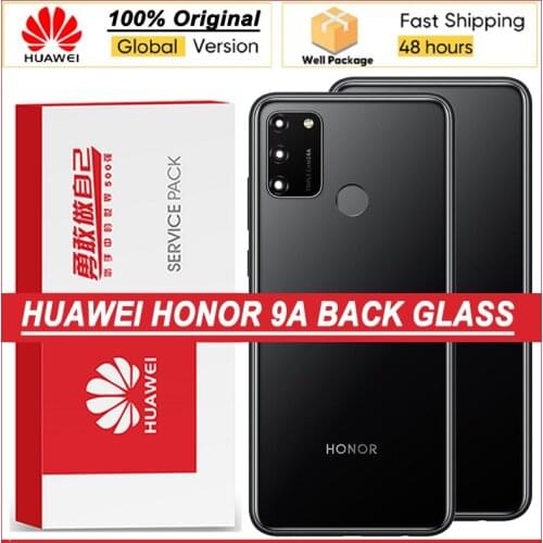 100% Original Back Housing for HUAWEI HONOR 9A MOA-LX9N Back Cover Battery Glass Door Rear Case with Camera Lens