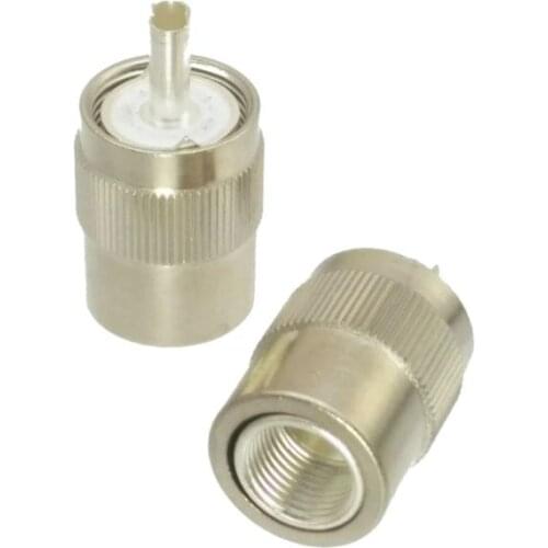 1pce Connector UHF PL259 male plug solder RG8 LMR400 RG213 RG165 RG393 cable