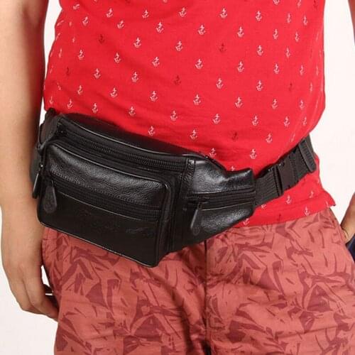 2019 Men Waist Bag PU Leather Waist Packs Casual Travel Phone Coin Purse Over Shoulder Bags FA$B Women bag