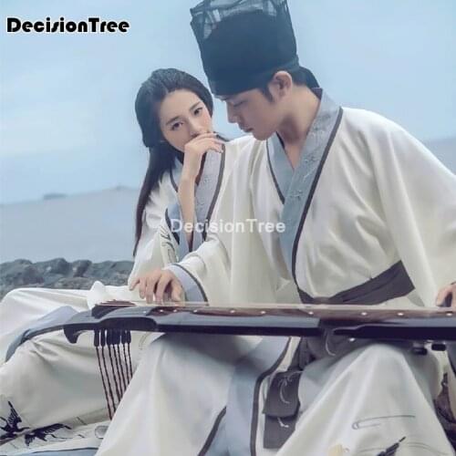 2021 hanfu men hanfu chinese ancient vintage robe deluxe evening suit dress adult halloween cosplay costume for men&women