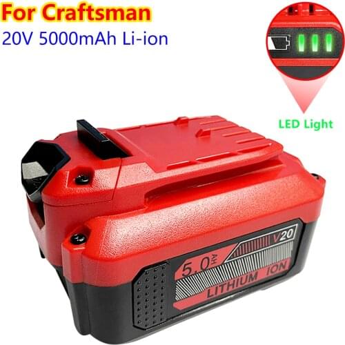 6000mAh 20V Battery for Craftsman 20V V20 Lithium Ion Battery CMCB202 CMCB202-2 CMCB204 CMCB204-2 Cordless Battery