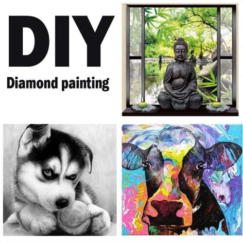 Photo Custom!5D DIY Diamond Painting!cow,dog,buddha picture Diamond mosaic Full square/round Diamond Rhinestone Embroidery