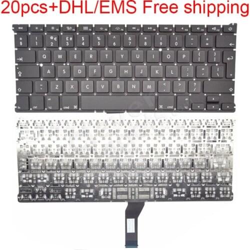 Free DHL/EMS 20pcs UK Keyboard For Macbook AIR 11" A1370 A1465 2011 2012 2013 2014 2015