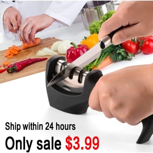 Household manual sharpeners, quick sharpening of various knives, kitchen tools, sharpening tools, replaceable heads hot sale