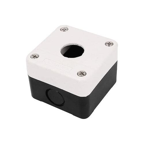 Black White Plastic Waterproof Sealed Electric Junction Box 68mm x 68mm x 50mm