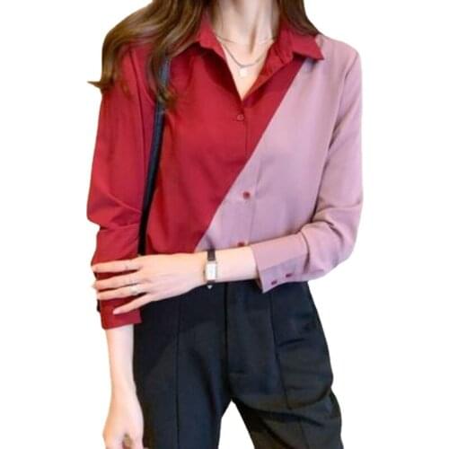 Женские красные рубашки DIANRUO China At AliExpress