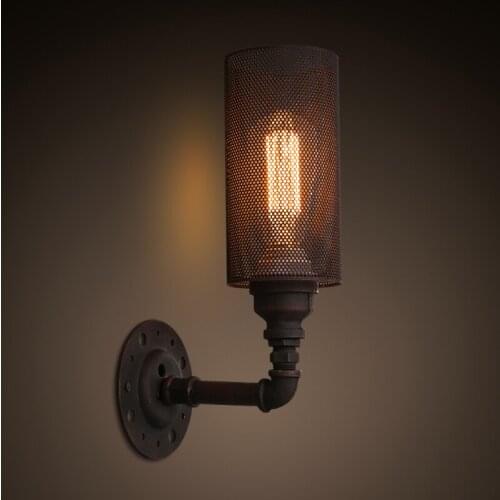 Edison Loft Industrial Vintage Lifting Pulley Wall Lamp Antique American Retractable Pulley Wall Scone Lamp For Cafe Club Bar