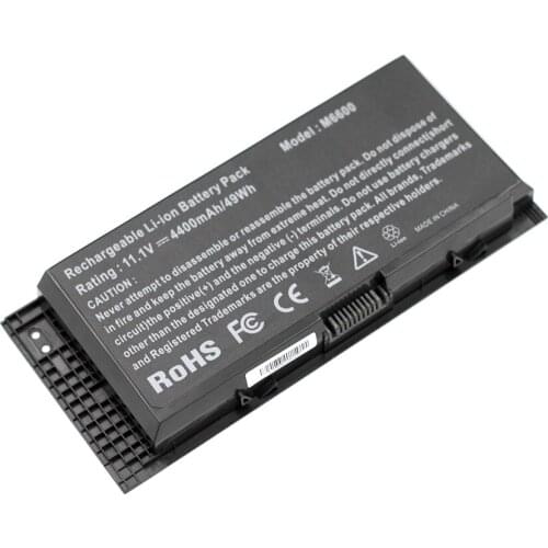 GOLOOLOO 4400mAh battery FV993 PG6RC R7PND OTN1K5 for DELL Precision M4600 M4700 M4800 M6600 M6700 M6800