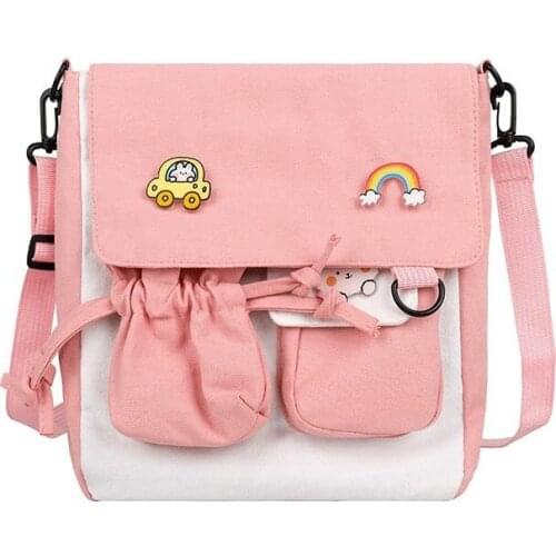 PURFAY Canvas Capacity Women Shoulder Bag Tote Shopper Bag Eco Reusable Travelling bag Cloth Messenger Bag