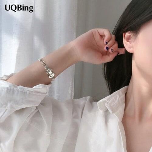 INS Vintage Ball Chain Belt Charm Bracelets For Women 925 Sterling Silver Gifts