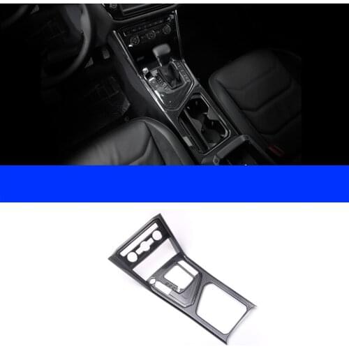Lsrtw2017 Stainless Steel Car Center Control Gear Panel Water Cup Frame for Volkswagen Tiguan Vw 2017 2018 2019 2020 Accessories