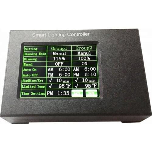 Grow Light Smart Lighting Controller for greenhouse hydroponics system