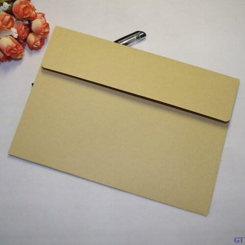 2018 Sale Postcards 50pcs In/ 23x16cm Color Paper Big Envelopes European Classical No.7 Kraft Envelope Blank Envelops Office