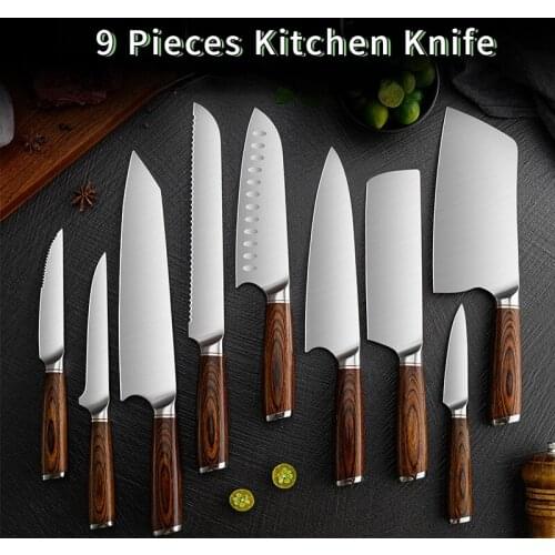 Kitchen Chef Knives Sharp Japanese Santoku Knife Kitchen Chopping Cleaver Boning Slicing Utility Knife Steak Knife Fruit Knife