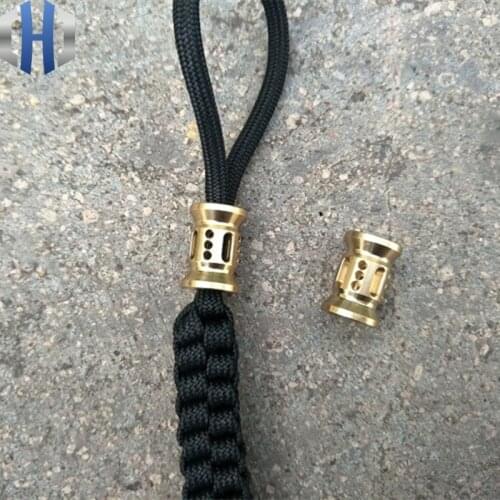 Brass Knife Beads Solid Rope Light Knife Pendants Zipper Pull Bead EDC Brass Knife Lanyard Beads Phone Gadgets Outdoor Tools