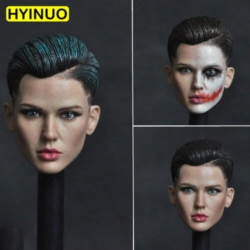 1/6 Scale Ruby Rose Head Sculpt Neutral Hairstyle Head Carving for 12 Inches Female Girl Woman DIY Tan Color Action Figures Body