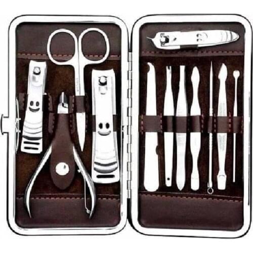 Manicure Pedicure Set-13 Piece Bag Nail Care Set Nail Polish Professional Nail Clipper High Quality Steel Nail Clipper Care