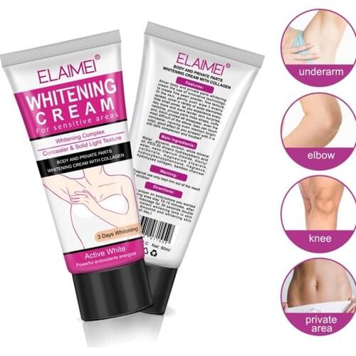 Underarm Whitening Cream Armpit Legs Knees Private Parts Body Whitening Cream Korean Cosmetics Skin Care Lotion Bleaching Cream