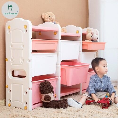 Louis Fashion Childrens Toys Shelves Plastic Baby Simple Multi Layer Drawer Kindergarten Storage Box Combination Cabinet
