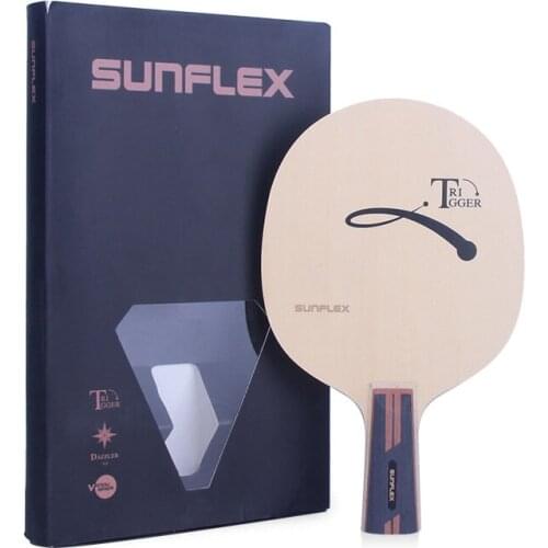 SUNFLEX TRIGGER TNT UD Table Tennis Racket 5 ply wood long handle short handle PingPong blade