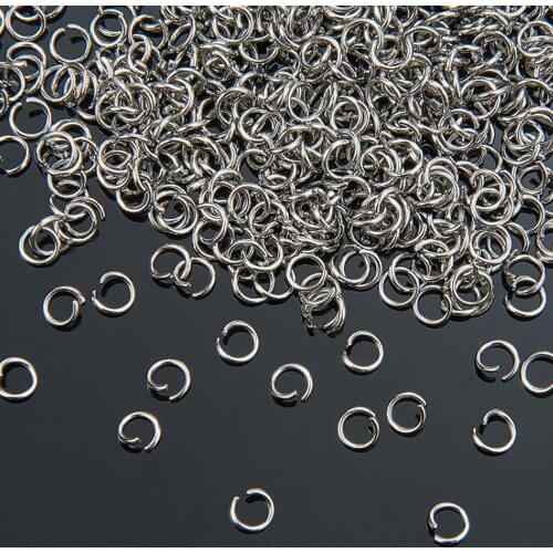 1000Pcs High Quality 4/5/6/7/8/9/10mm Stainless Steel Split Rings Open Jump Rings Connectors DIY For Jewelry Making Findings