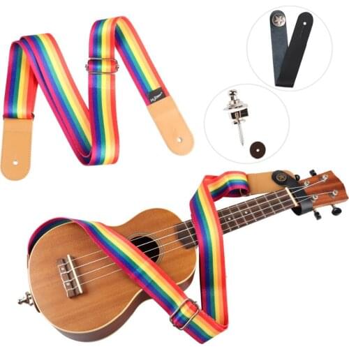 Ukulele Strap Soft Nylon Belt for Hawaiian Guitar Ukulele 2 Schaller Guitar Strap Lock For Acoustic Electric Bass
