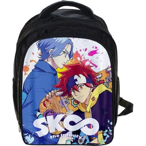 13 Inch Anime SK8 The Infinity Cartoon Kids Backpack Kindergarten School Bag Children Printing Backpack Girls Boys Mochila