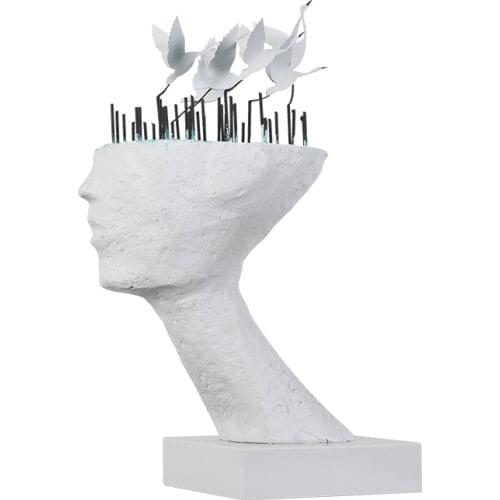 Modern Exhibition Hall Abstract Figure Sculpture Art Club Hotel Model Room Sales Office Living Room Side View Table Decoration