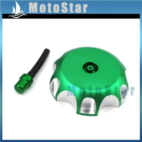 Green CNC Aluminum Fuel Tank Cap For KX250 2005 2006 2007 2008 2009 2010 2011 2012 2013 2014 2015 Dirt Bike Motorcycle
