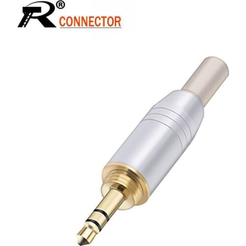 2PCS 3.5MM Jack 3 Poles Stereo Male Plug Soldering Wire Connector For Microphone MIC Headphone Earphone Speaker Audio&Video