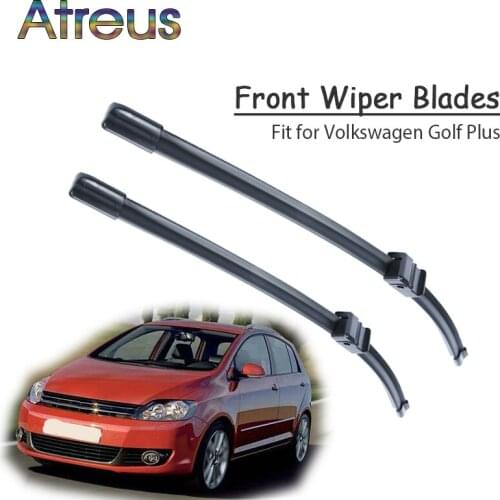 Atreus 2pcs High Quality Long Life Rubber Front Wiper Blades For VW Volkswagen Golf Plus 2005 2006 2007 2008 2009 Accessories
