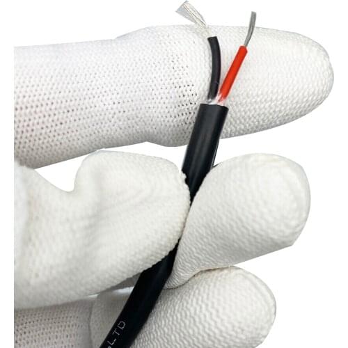 2 Cores flexible silicone cable Power Cable Cord Super Soft Tinned Copper Signal Wire Insulationis soft and resists soldering