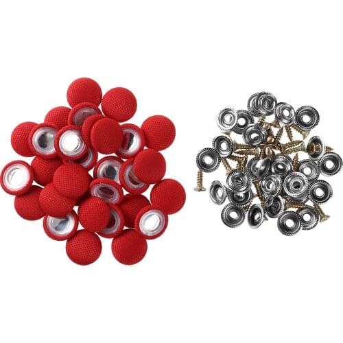 30Pcs Universal Car Interior Ceiling Cloth Fixing Screw Cap Roof Buckles Snap Rivets Retainer Automotive Headliner Repair Button