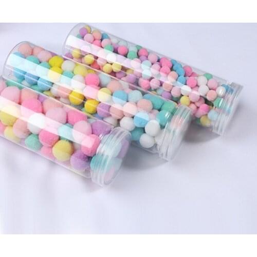 50-100Unids 1-2cm Pompón Piel Bola peluche Para Bricolaje Suave Boda Decoración Casaprendas Vestir Accesorios Para Costura Tela