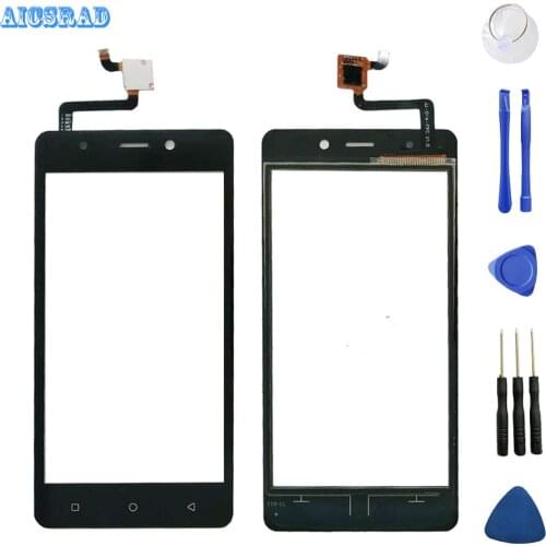 AICSRAD front outer glass For Tele2 Maxi LTE Touch Panel Touch Screen Digitizer Sensor Replacement tele 2 + Tools