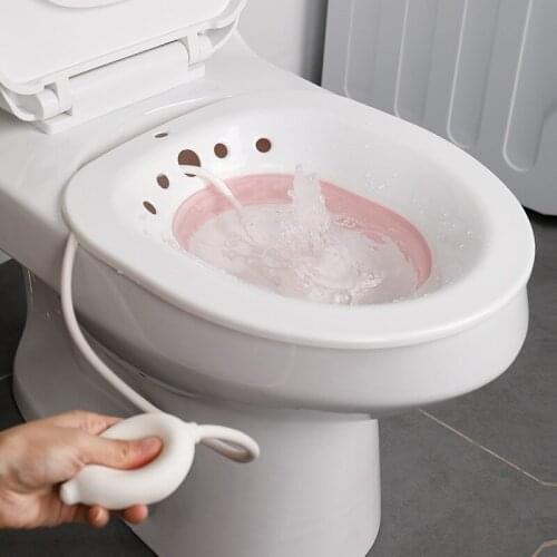 Bidet female private parts pregnant women do not squat butt wash basin maternity confinement potty folding basin with washing