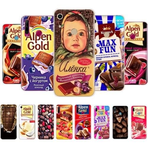 For Huawei Honor 8A prime 8S 8C 8X 9X 10 i play 3 case back cover for huawei Y5 Y6 Y7 Y9 2019 pro Prime alenka bar chocolate