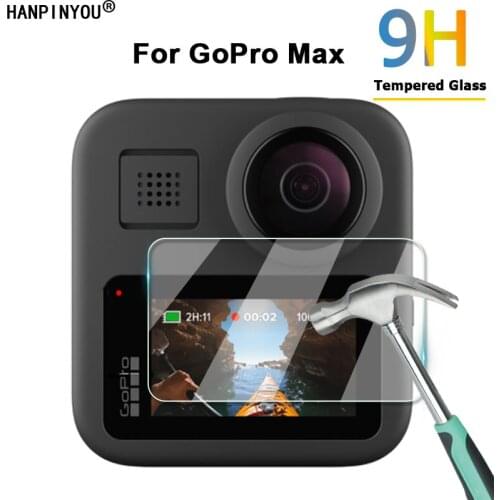 For GoPro Max Camera LCD Screen Glass Clear Ultra Slim 2.5D Toughened Tempered Glass Protector Film Screen Guard