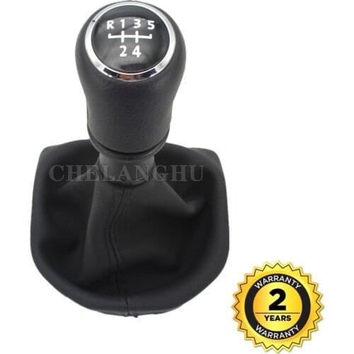 For VW Transporter Multivan T5 T6 2003 2004 2005 2006 2007 2008 2009 2010 -2015 Car 5 Speed Gear Stick Shift Knob Leather Boot