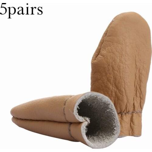 10Pcs/5Pair 6.5cm Safe DIY Handmade Leather Needle Felting For Thumb Index Finger Protector Guard Leather Craft Embroidery Tool