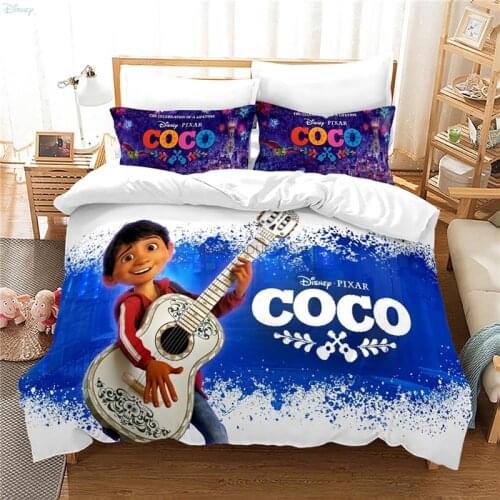 Lovely Coco 3D Bedding Set Cartoon 3d Duvet Cover Set Pillowcase Hector Rivera Miguel Boys Girls Comforter Cover Set Bedclothes