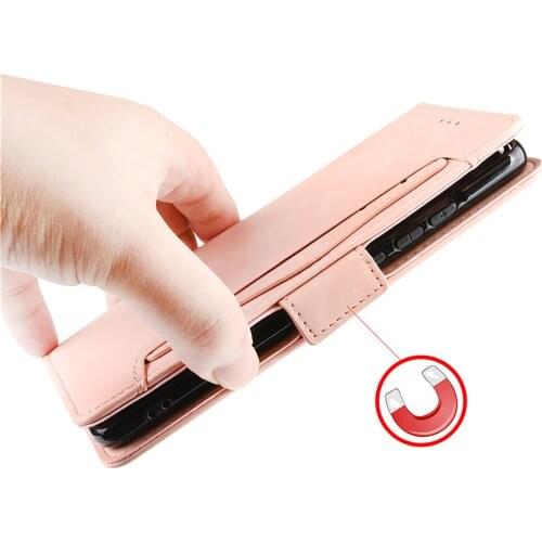 Leather Flip Phone Case with Wallet Card Retro Protective Cover Shell Shockproof Case for Samsung Galaxy Z Fold 2 5G Smartphone